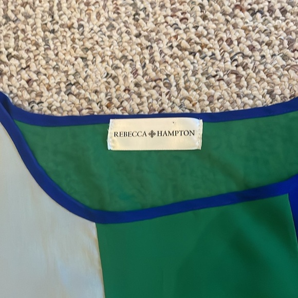 Rebecca Hampton Colorblock Sheer Top - Picture 2 of 4